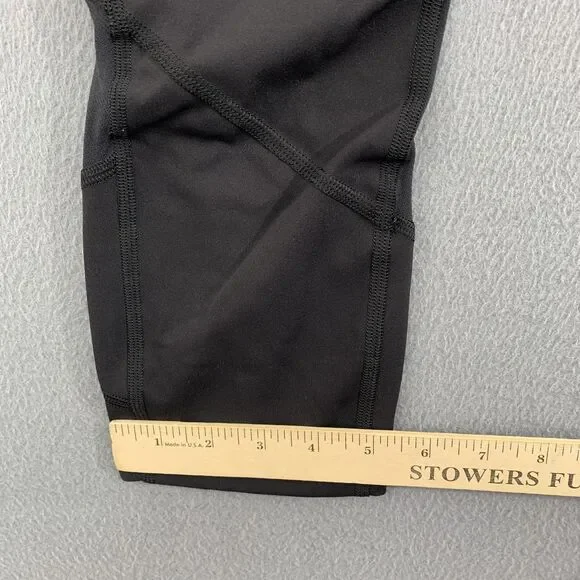 Lululemon Pants Womens 6 Pace Rival Crop Yoga Athletic Pocket Zip Activewear - Picture 4 of 13